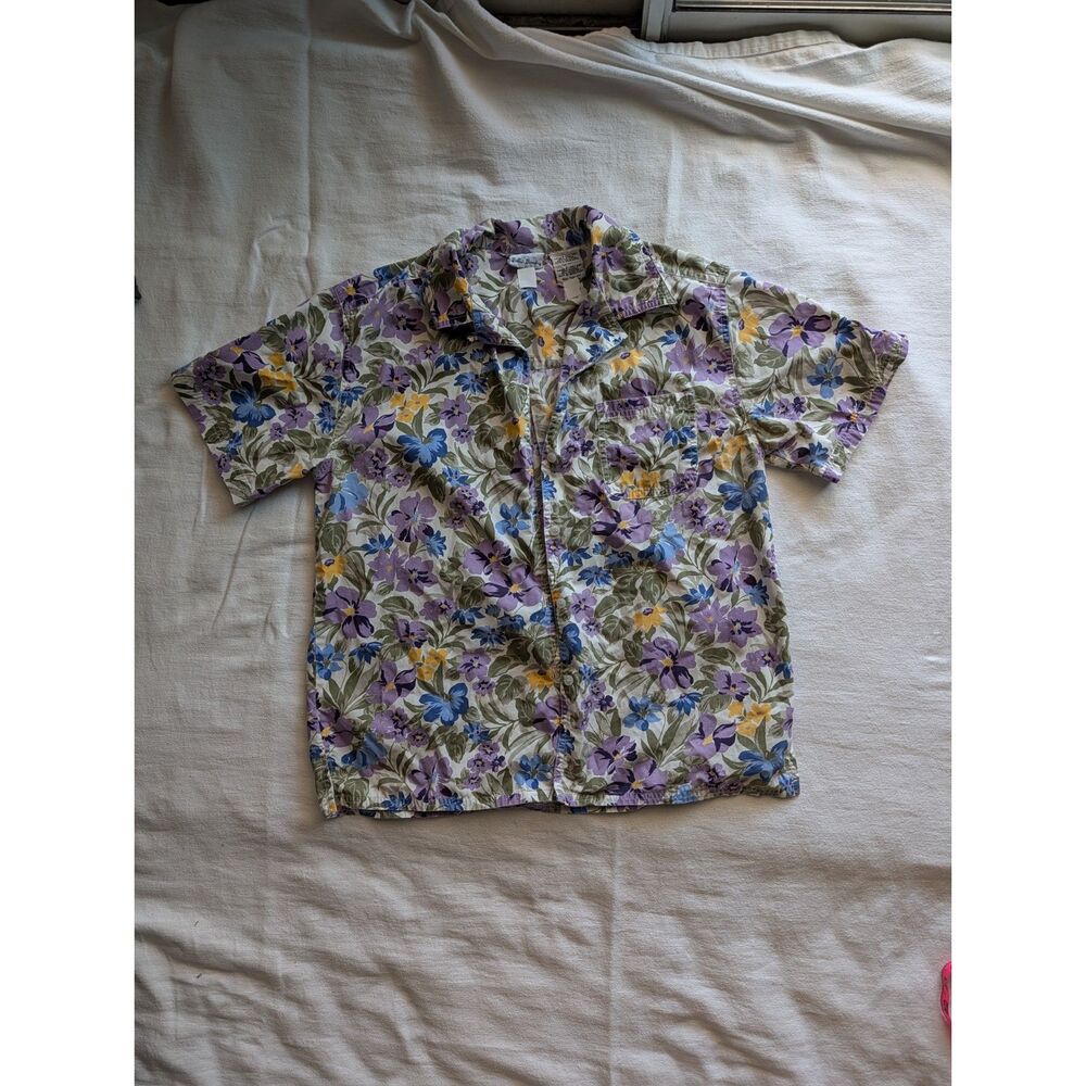 Vintage Bobbie Brooks Floral Button Up Shirt Large Cottagecore Grannycore Top